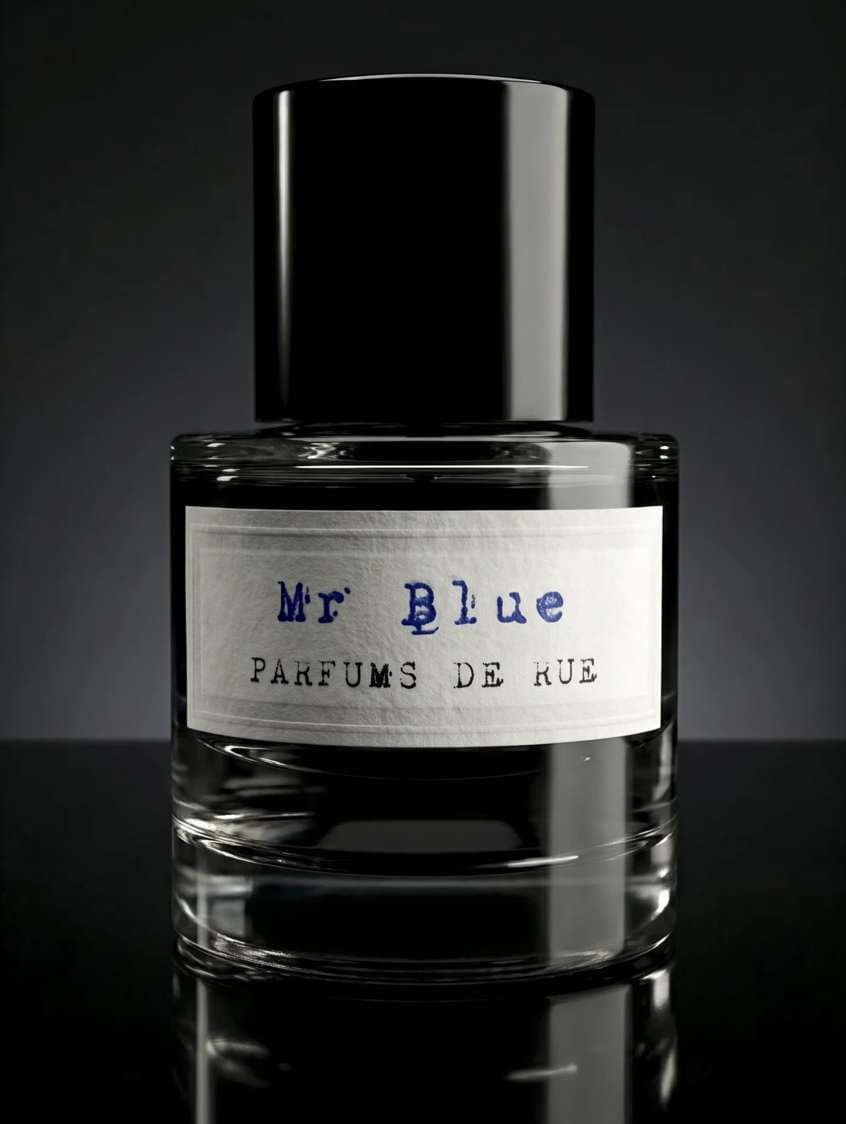 Flacon du parfum Mr Blue par Parfums de Rue