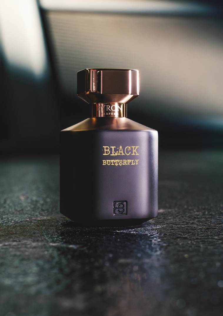 Flacon du parfum Black Butterfly par Byron Parfums