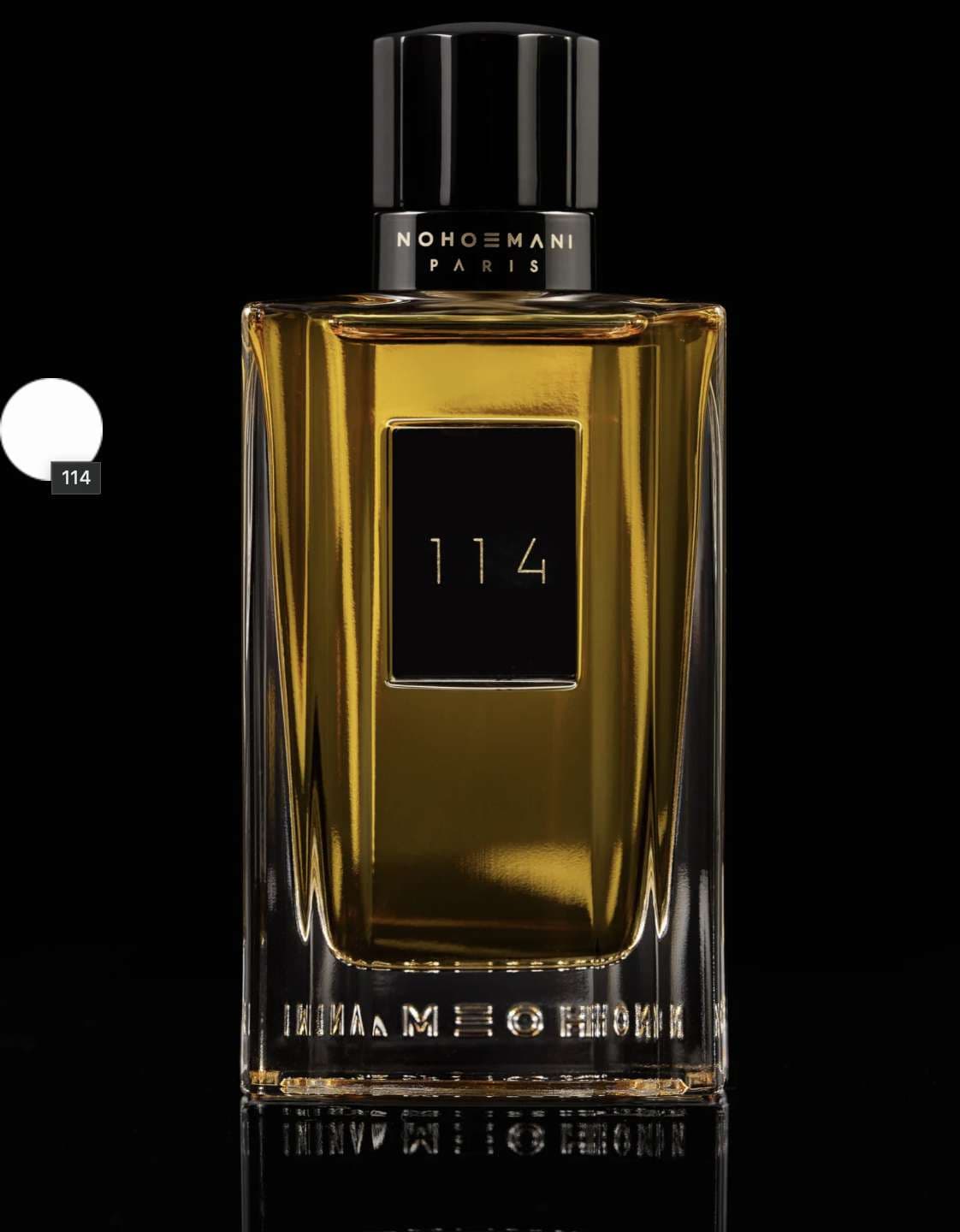 Flacon du parfum 114 par Noho & Mani, famille olfactive ambrée épicée
